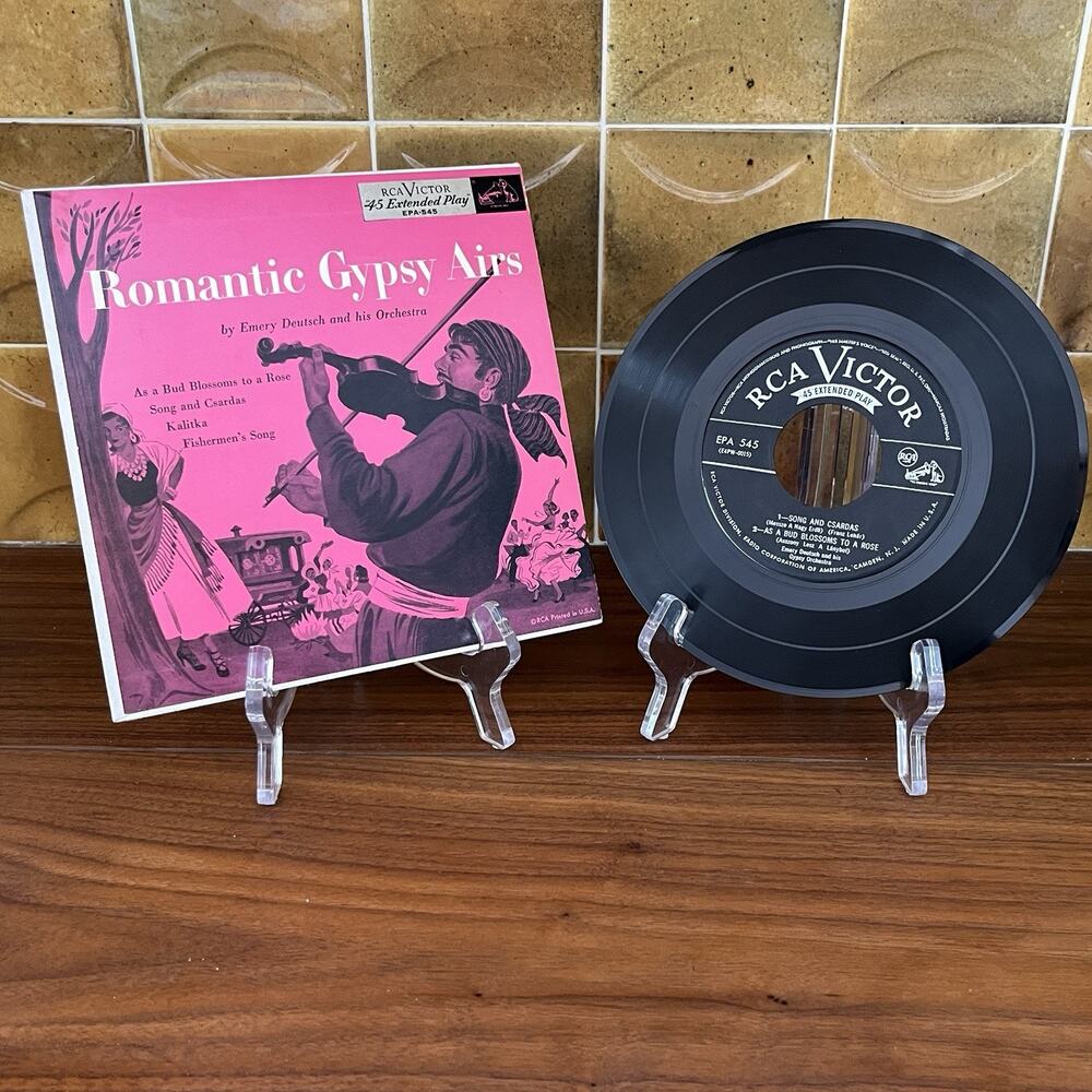 Emery Deutsch Romantic Gypsy Airs 45rpm 7" EP 1949 RCA Victor EPA-545